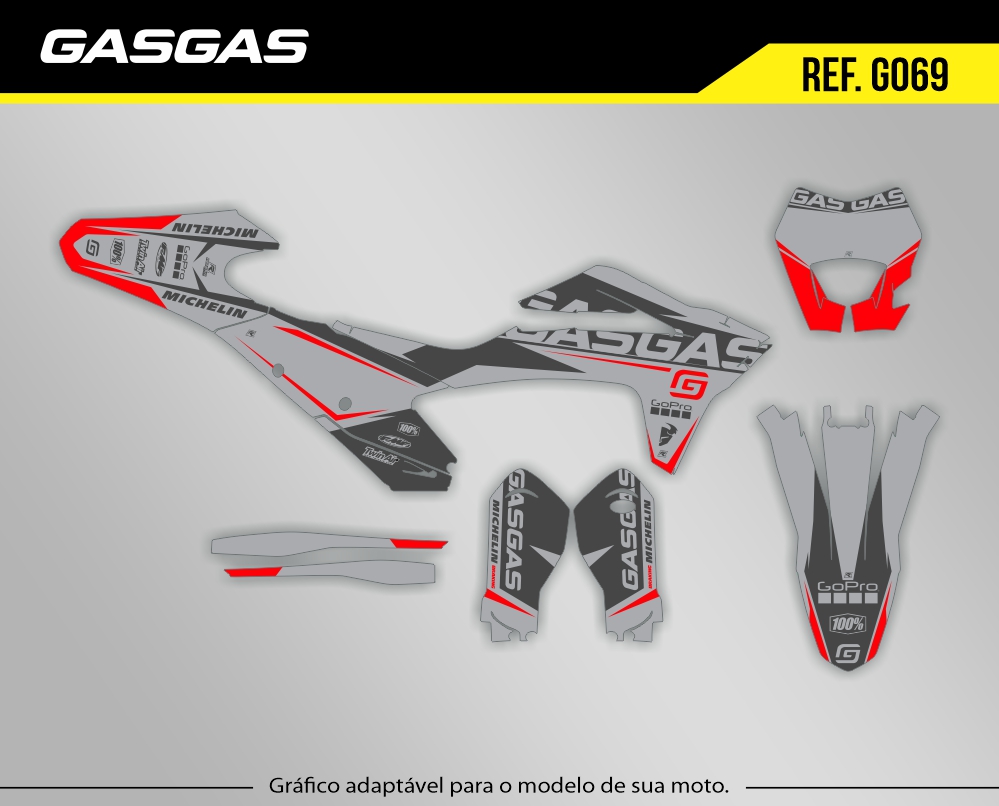 Kit Gráfico personalizado H239  Adesivos off-road - Renova Grafix