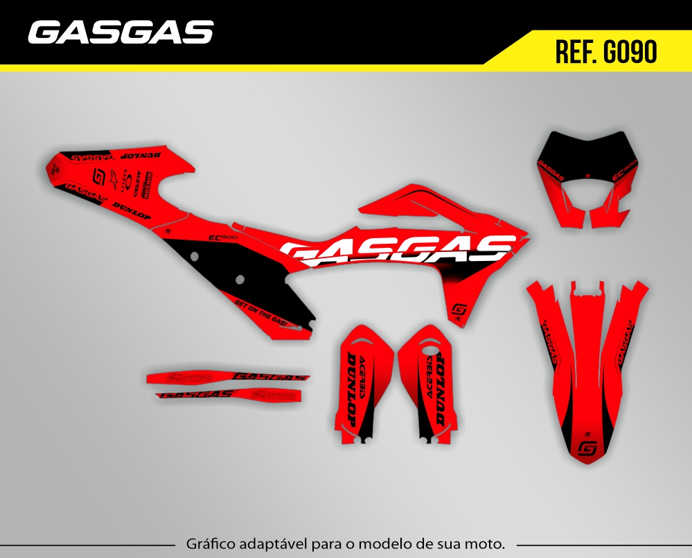 Imagem Graphics - Adesivos personalizados para motos off-road